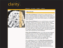 Tablet Screenshot of clarityindonesia.com